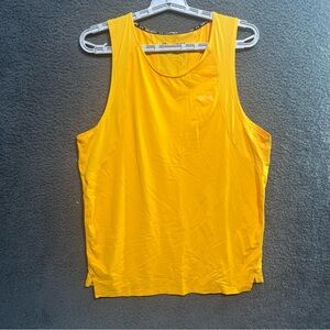 Under Armour Yellow HeatGear Top Workout Gym Tank top Size M
